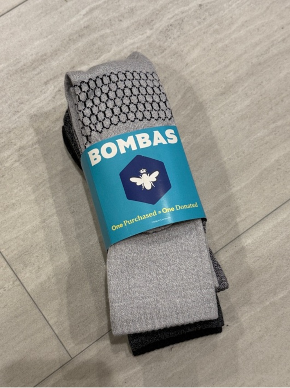 Bombas Men's Light Gray & Dark Gray Casual Crew Socks - 4 pack